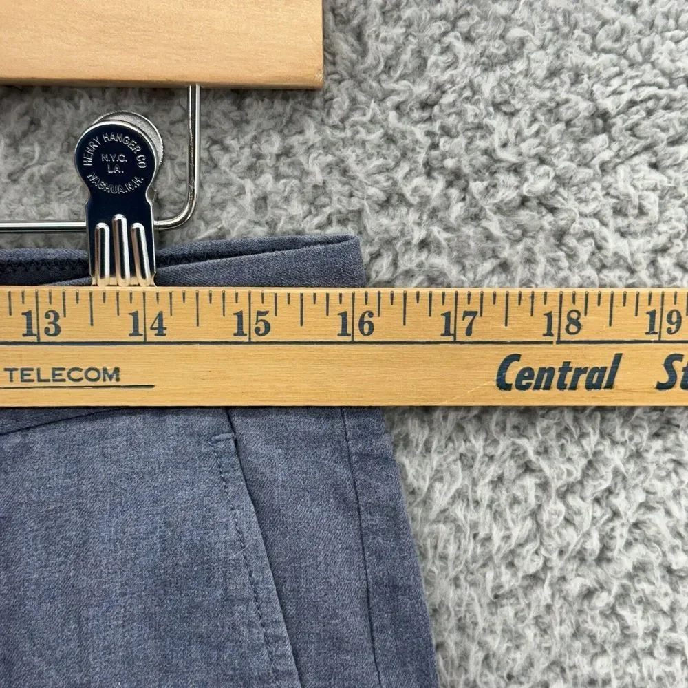 J. Crew‎ Mens Bedford Dress Pants Size 32x32 Lightweight Blue Cotton Slacks READ